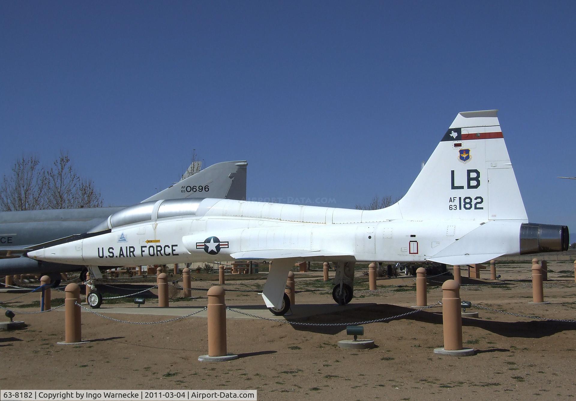 63-8182, 1963 Northrop T-38A-50-NO Talon C/N N.5529, Northrop T-38A Talon at the Joe Davies Heritage Airpark, Palmdale CA