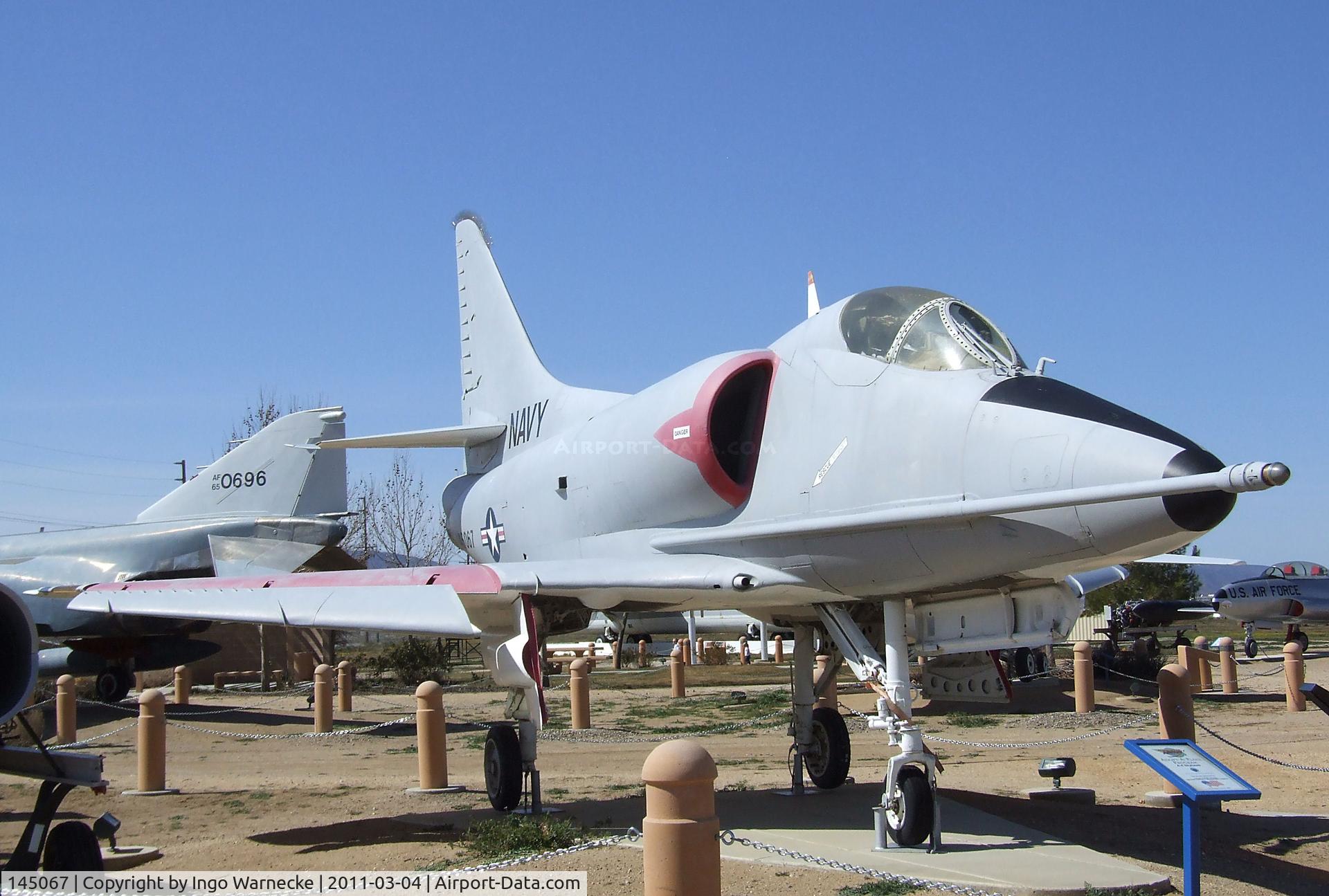 145067, Douglas A-4C Skyhawk C/N 12313, Douglas A-4C (A4D-2N) Skyhawk at the Joe Davies Heritage Airpark, Palmdale CA