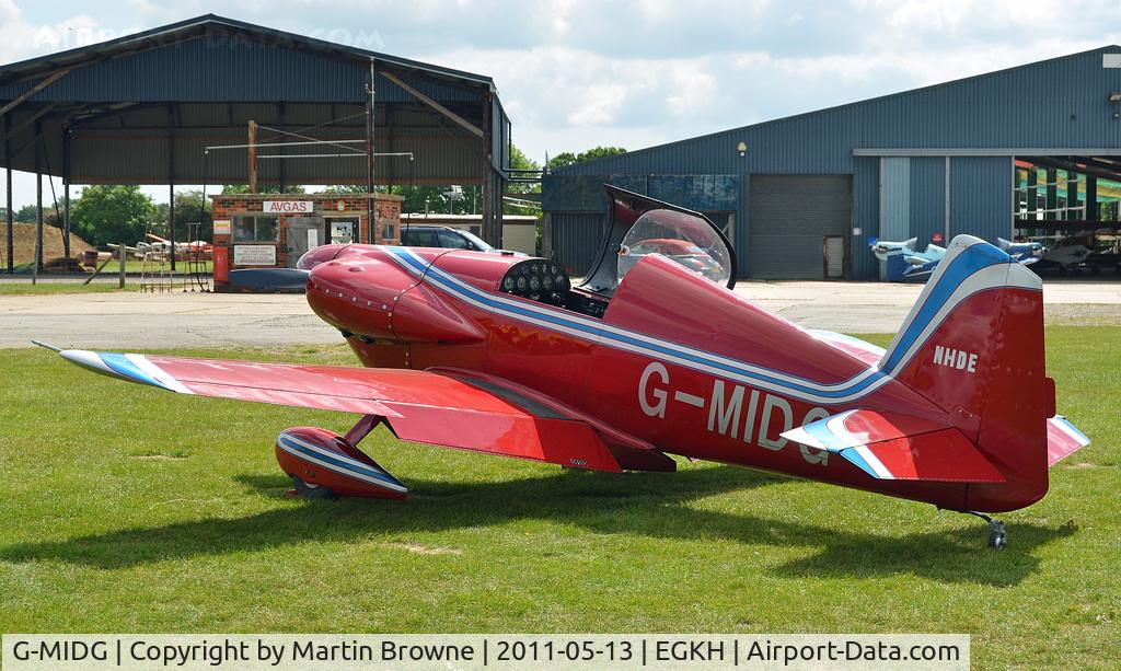 G-MIDG, 1988 Mustang Aeronautics Midget Mustang MM-1 C/N 385, SHOT AT HEADCORN