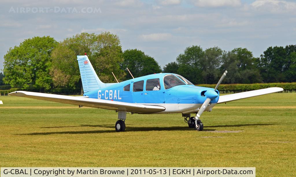 G-CBAL, 1981 Piper PA-28-161 Cherokee Warrior II C/N 28-8116087, SHOT AT HEADCORN