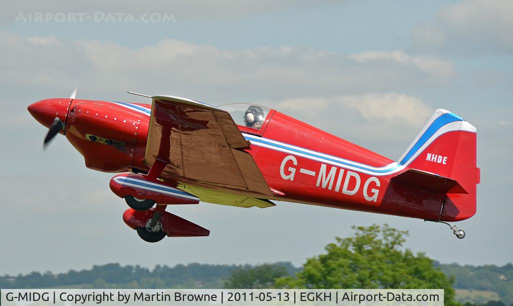G-MIDG, 1988 Mustang Aeronautics Midget Mustang MM-1 C/N 385, SHOT AT HEADCORN