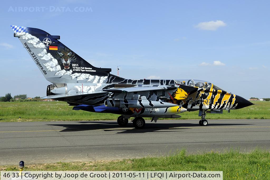 46 33, Panavia Tornado ECR C/N 844/GS266/4333, 15 years full member of the NATO Tiger Association.