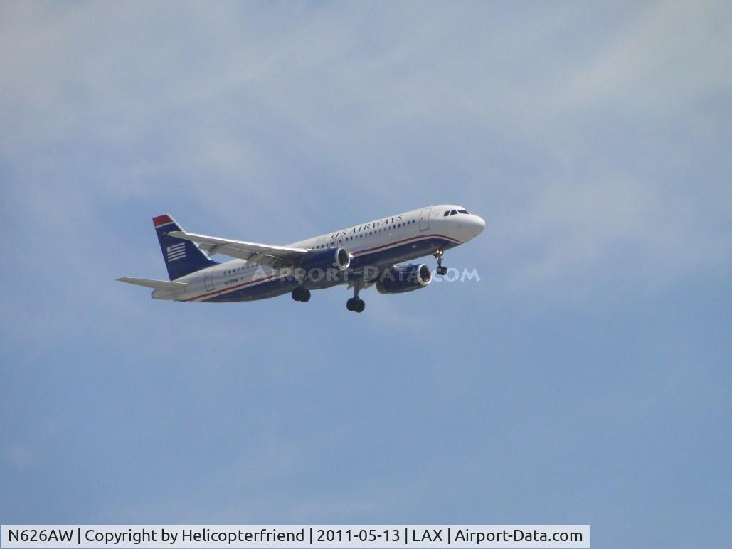 N626AW, 1989 Airbus A320-231 C/N 65, On final to runway 24