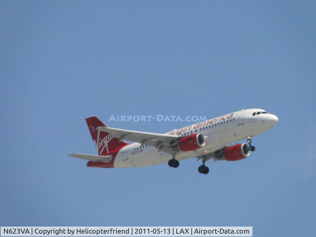 N623VA, 2006 Airbus A320-214 C/N 2740, On final to runway 24
