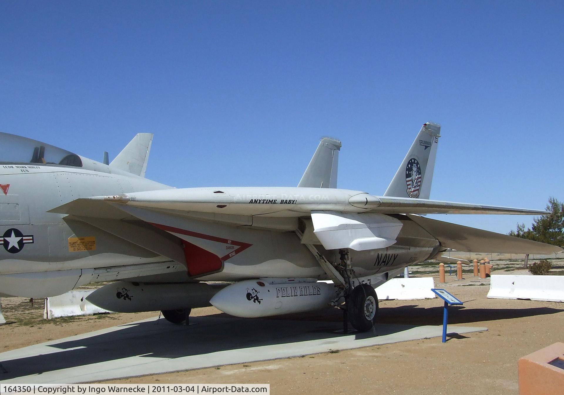 164350, Grumman F-14D Tomcat C/N 625, Grumman F-14D Tomcat at the Joe Davies Heritage Airpark, Palmdale CA