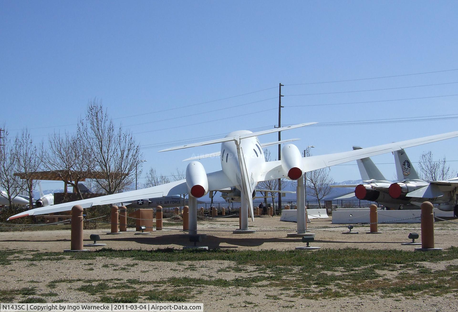 N143SC, Scaled Composites 143 C/N 001, Scaled Composites (Burt Rutan design for Beechcraft) Model 143 Triumph at the Joe Davies Heritage Airpark, Palmdale CA