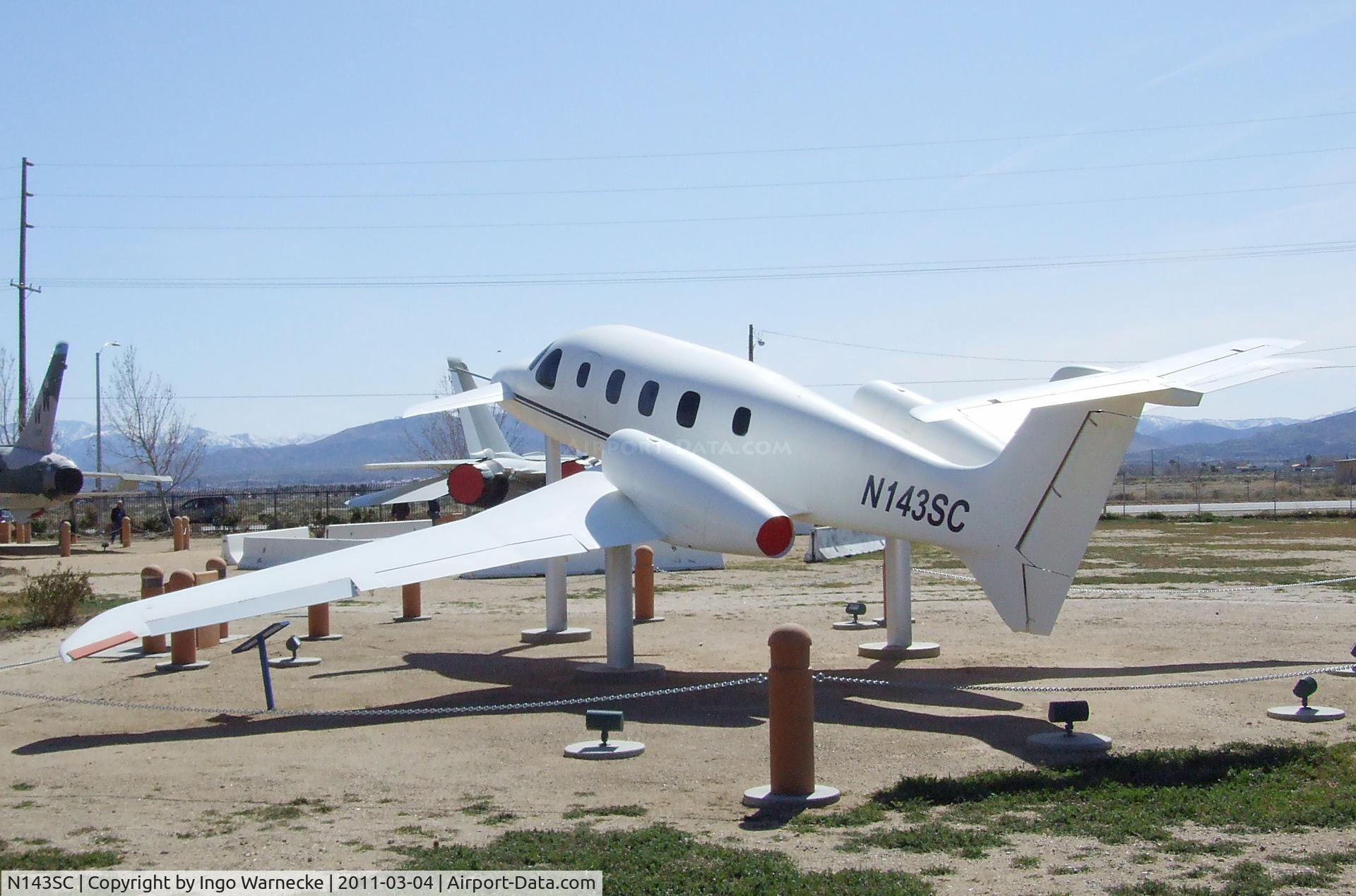 N143SC, Scaled Composites 143 C/N 001, Scaled Composites (Burt Rutan design for Beechcraft) Model 143 Triumph at the Joe Davies Heritage Airpark, Palmdale CA