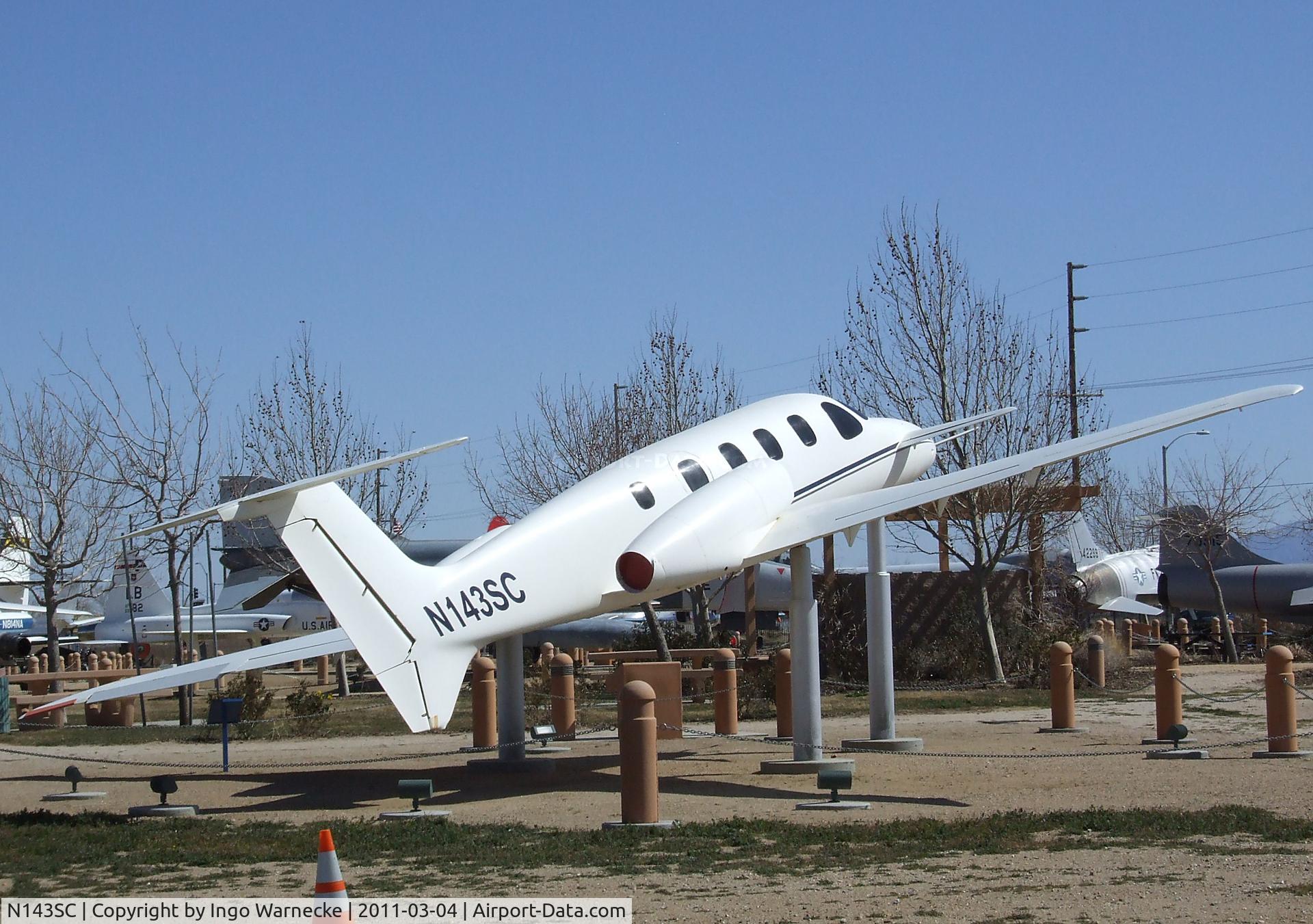 N143SC, Scaled Composites 143 C/N 001, Scaled Composites (Burt Rutan design for Beechcraft) Model 143 Triumph at the Joe Davies Heritage Airpark, Palmdale CA