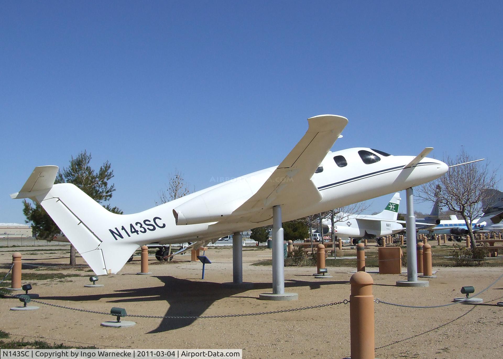 N143SC, Scaled Composites 143 C/N 001, Scaled Composites (Burt Rutan design for Beechcraft) Model 143 Triumph at the Joe Davies Heritage Airpark, Palmdale CA
