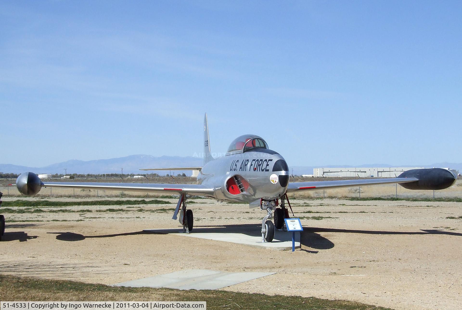 51-4533, 1951 Lockheed T-33A Shooting Star C/N 580-5828, Lockheed T-33A 