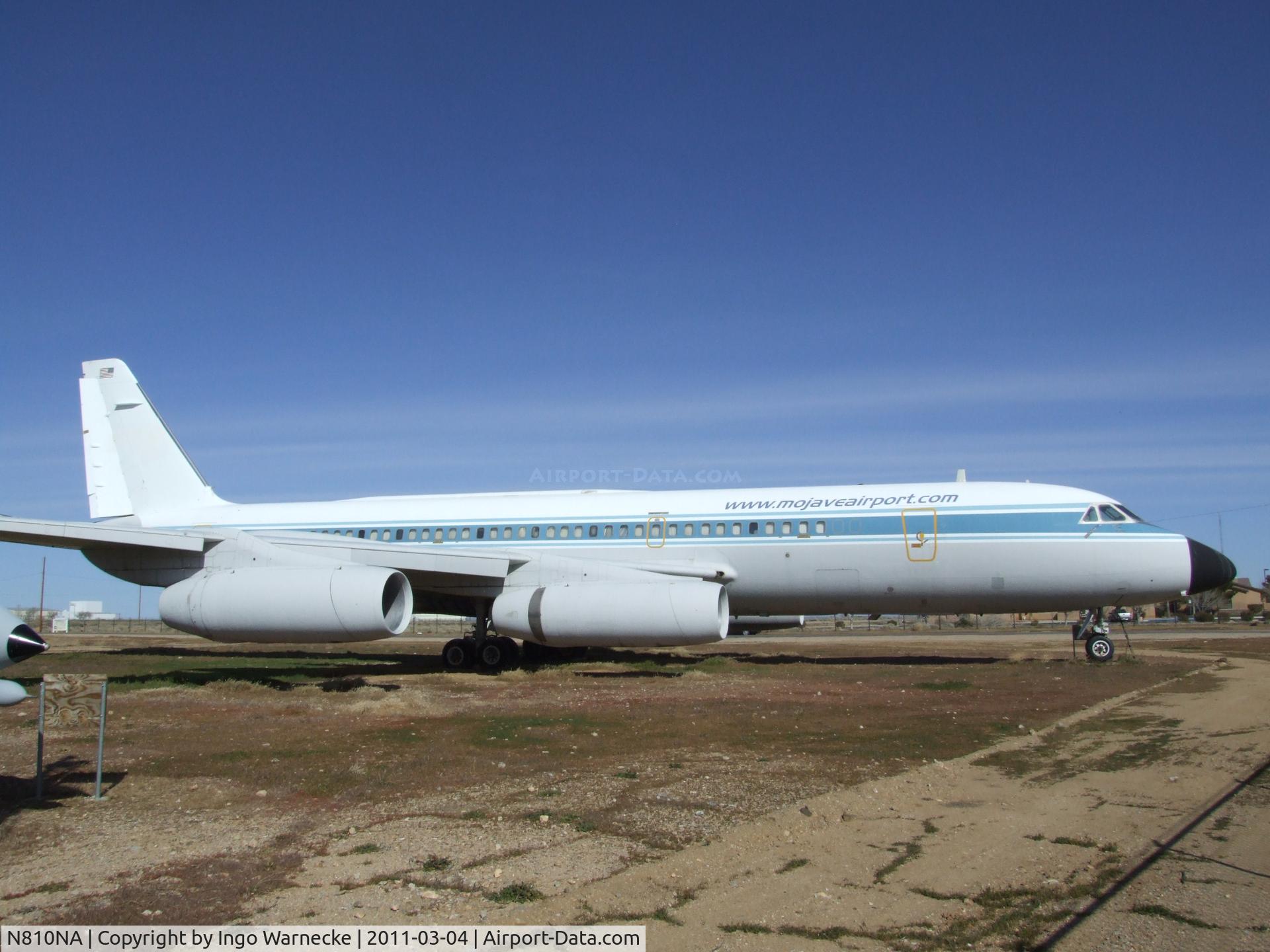 N810NA, 1962 Convair CV-990-30A-5 Coronado C/N 30-10-29, Convair Model 30 (CV 990 Coronado) outside Mojave airport (now sadly degraded to an aircraft shaped billboard), Mojave CA