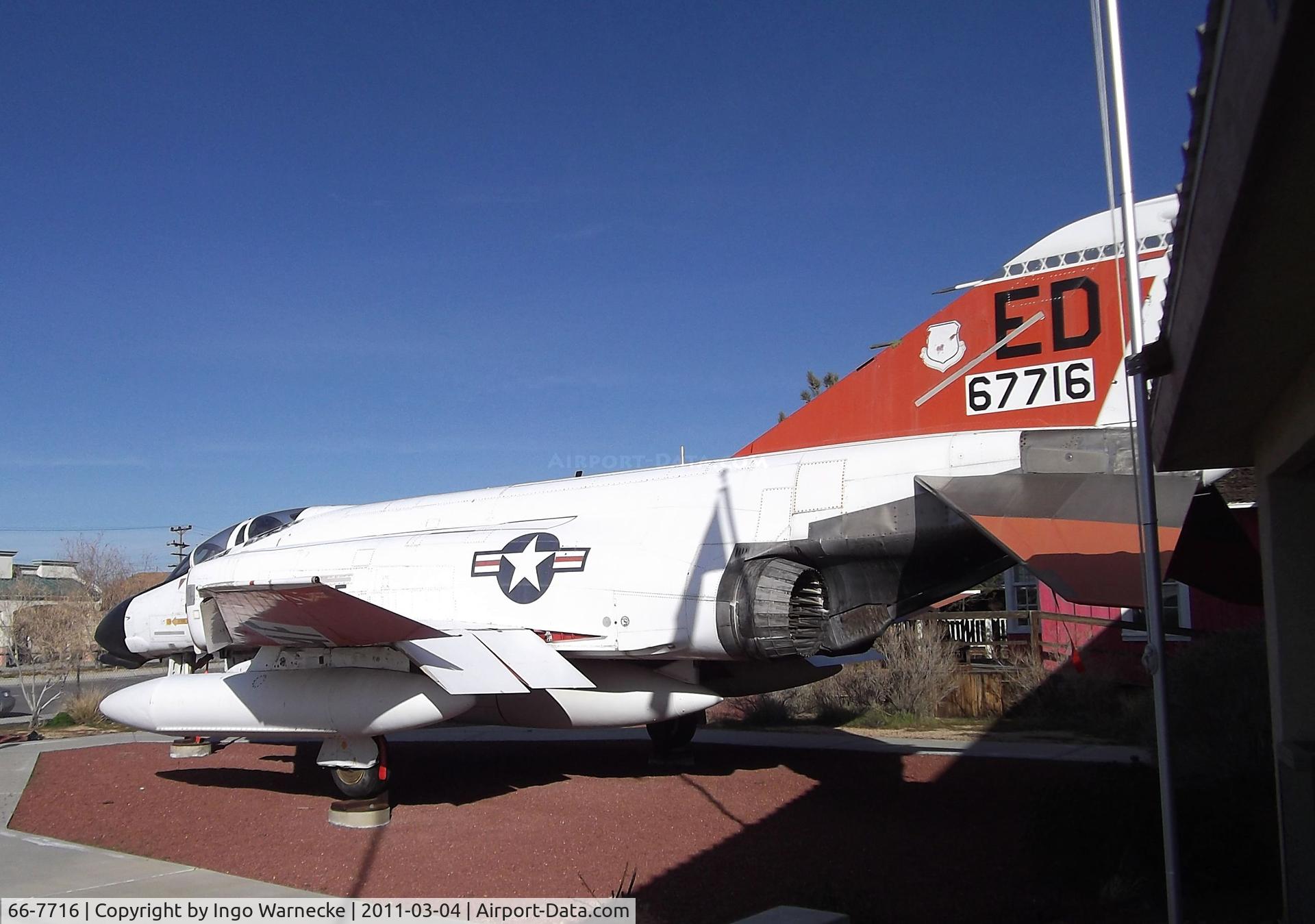 66-7716, 1966 McDonnell F-4D-31-MC Phantom II C/N 2337, McDonnell F-4D Phantom II at the Col. Vernon P. Saxon Jr. Aerospace Museum, Boron CA
