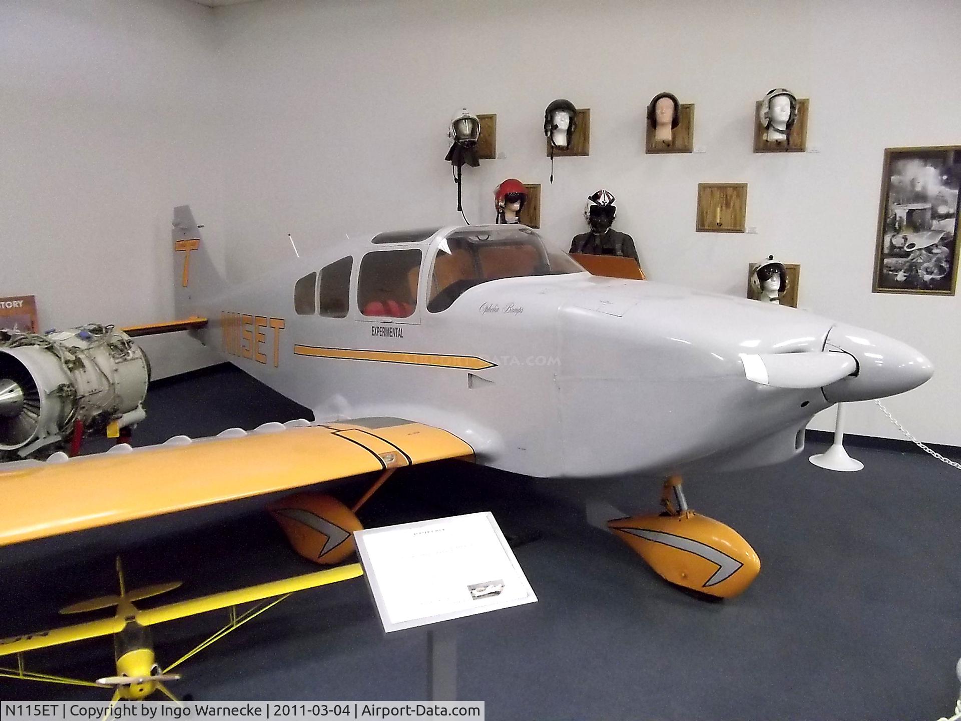 N115ET, 1963 Turner Eugene L Turner T-40 C/N 1, Turner T-40 at the Col. Vernon P. Saxon Jr. Aerospace Museum, Boron CA