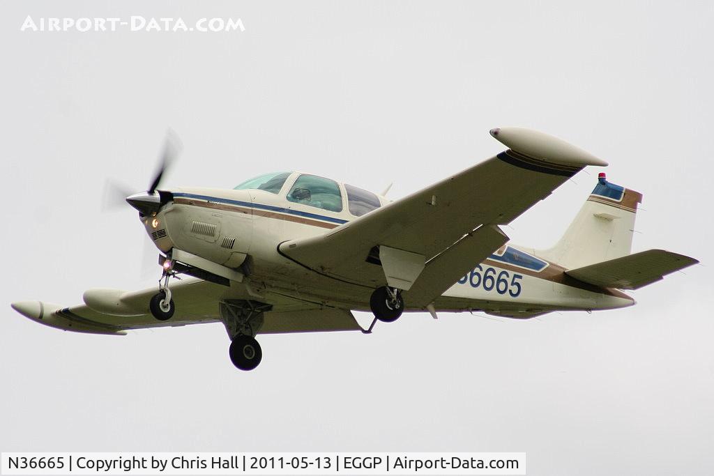 N36665, 1980 Beech A36 Bonanza 36 C/N E-1696, visitor from Fairoaks