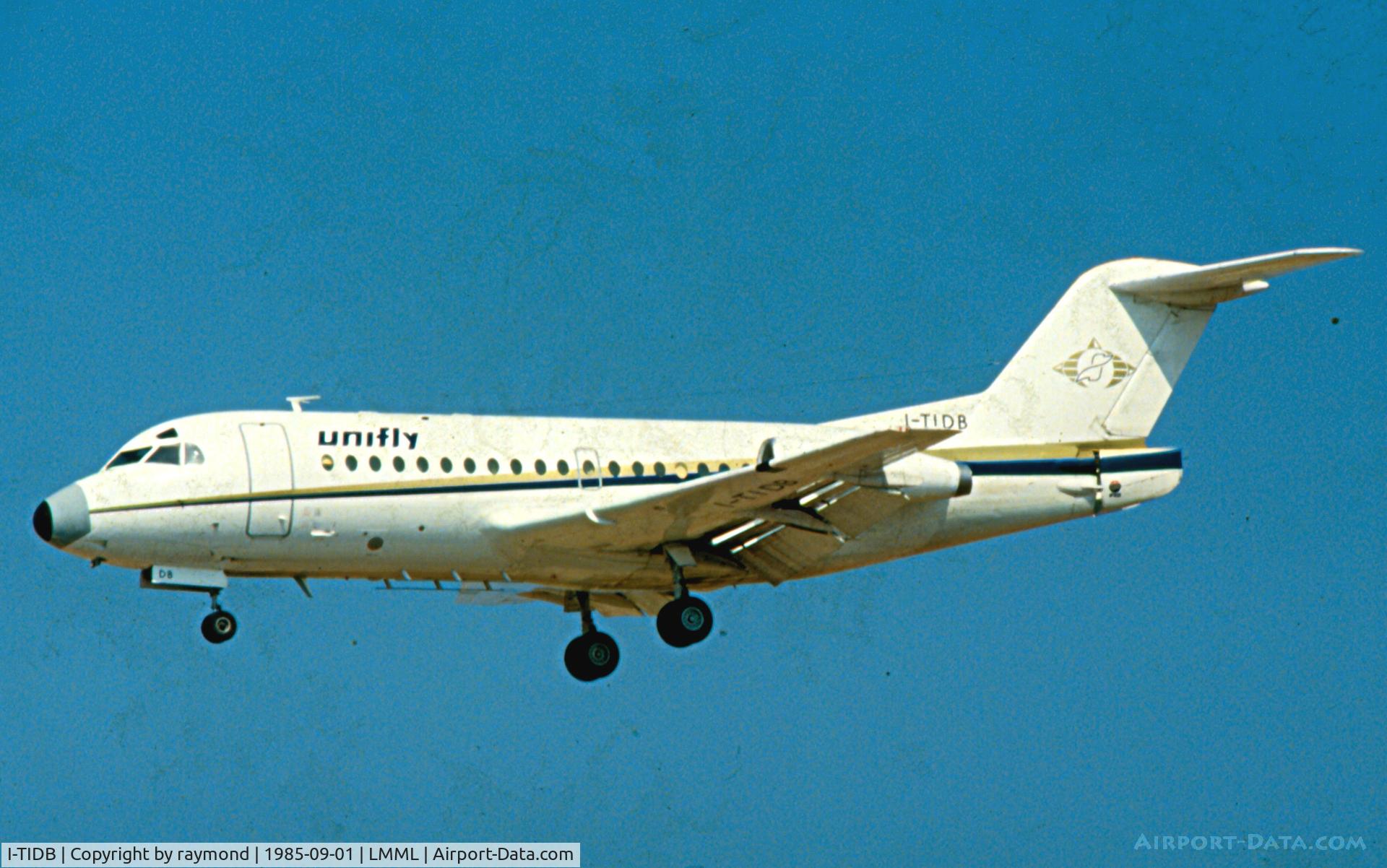 I-TIDB, 1969 Fokker F.28-1000 Fellowship C/N 11006, F28 I-TIDB Unifly