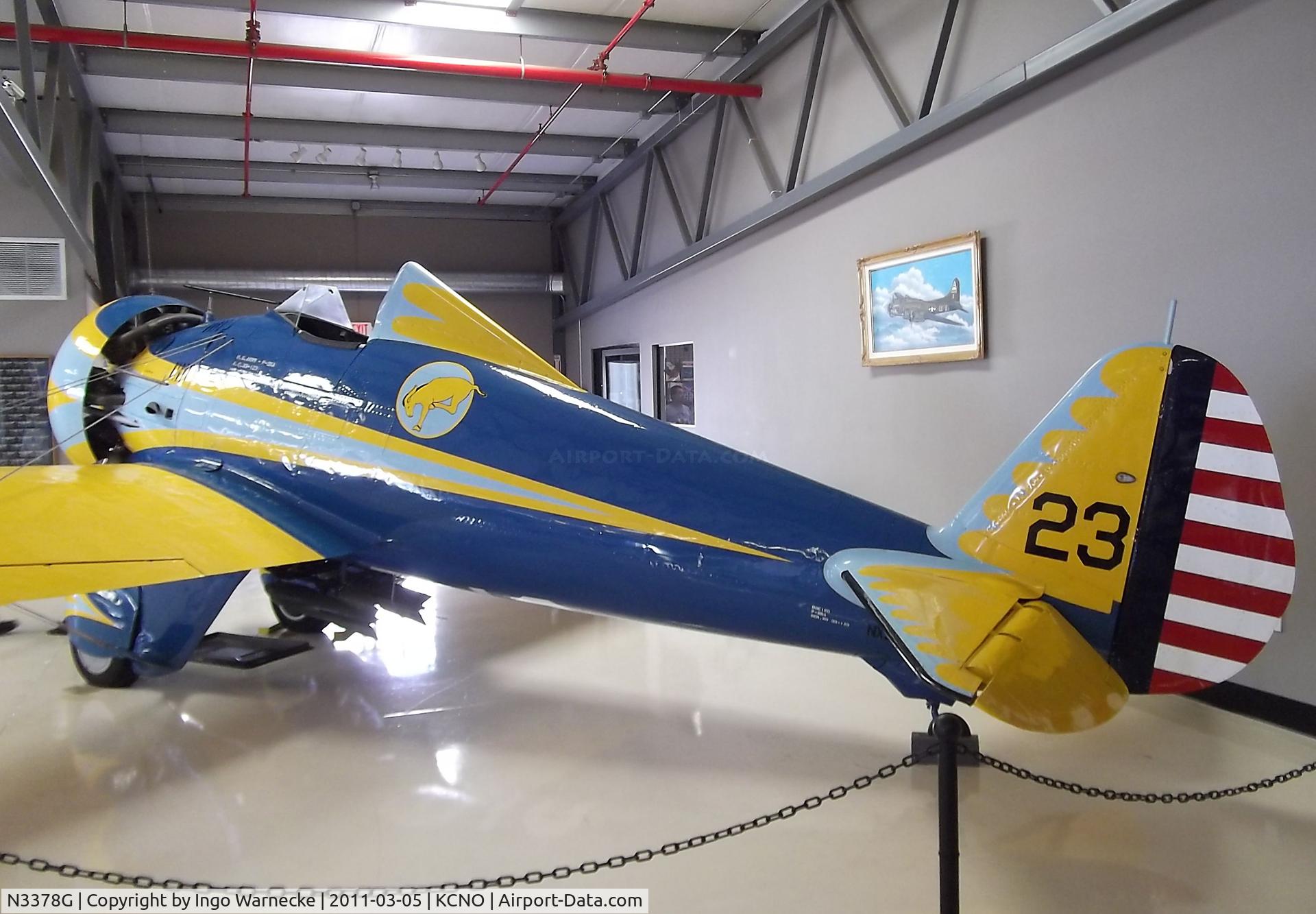 N3378G, 1933 Boeing P-26 Peashooter C/N 33123, Boeing P-26 