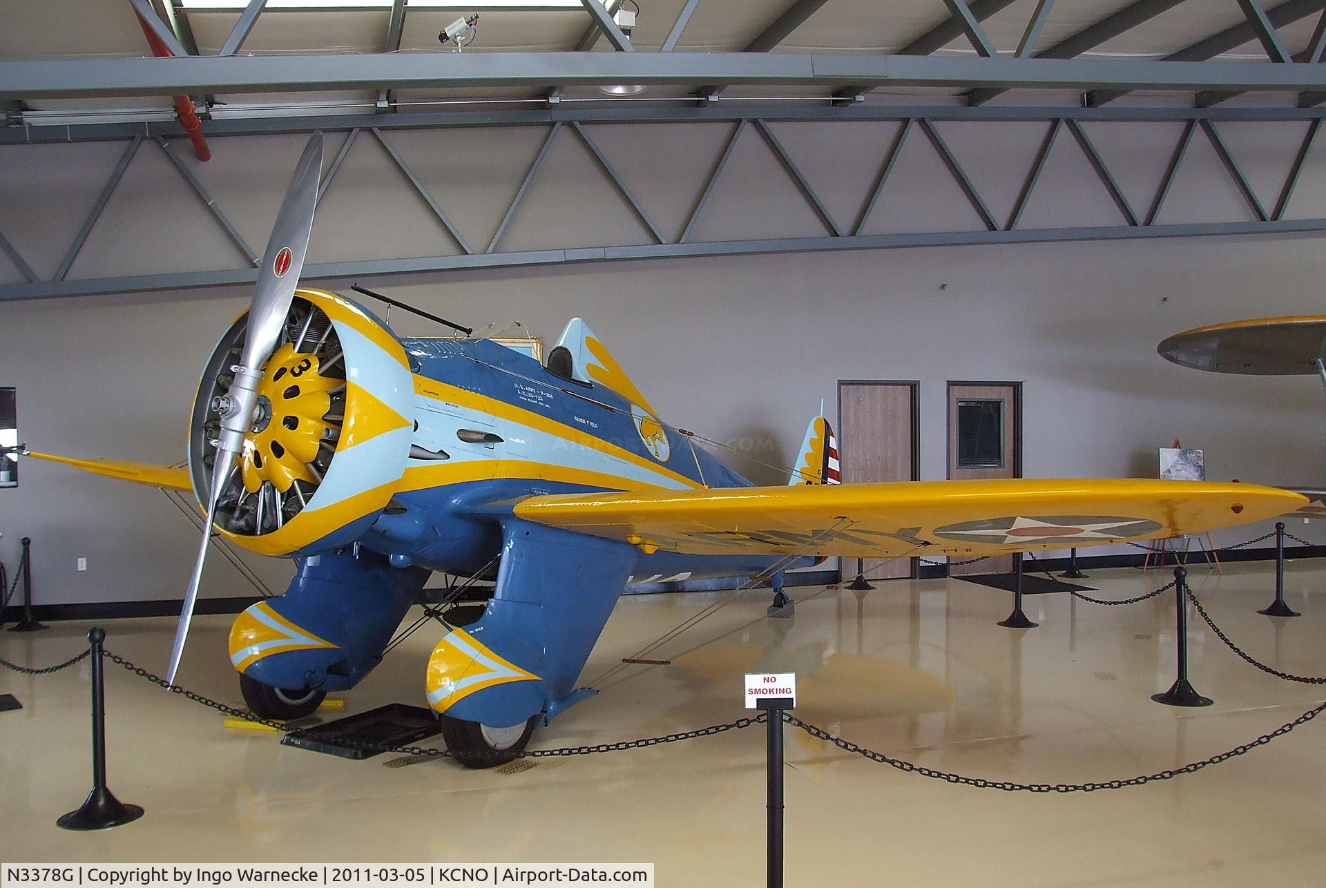 N3378G, 1933 Boeing P-26 Peashooter C/N 33123, Boeing P-26 