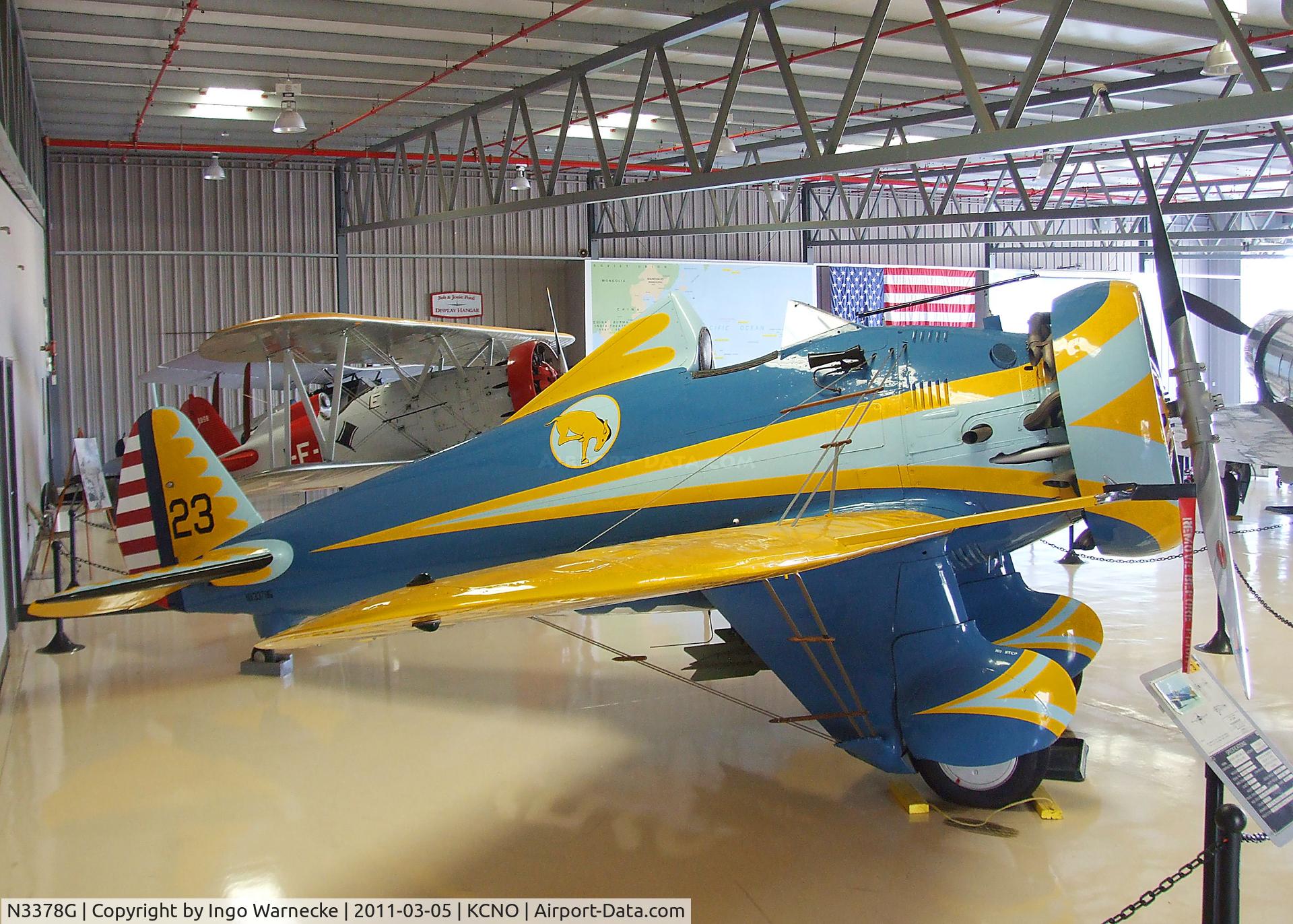 N3378G, 1933 Boeing P-26 Peashooter C/N 33123, Boeing P-26 