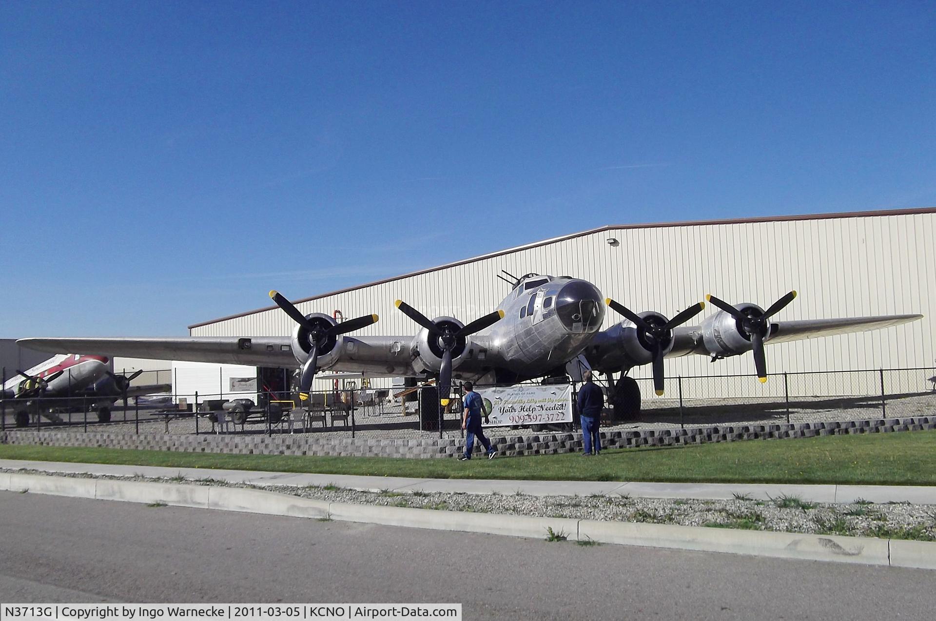 N3713G, 1960 Boeing B-17G Flying Fortress C/N 32325, Boeing B-17G Flying Fortress under restoration at the Planes of Fame Museum, Chino CA
