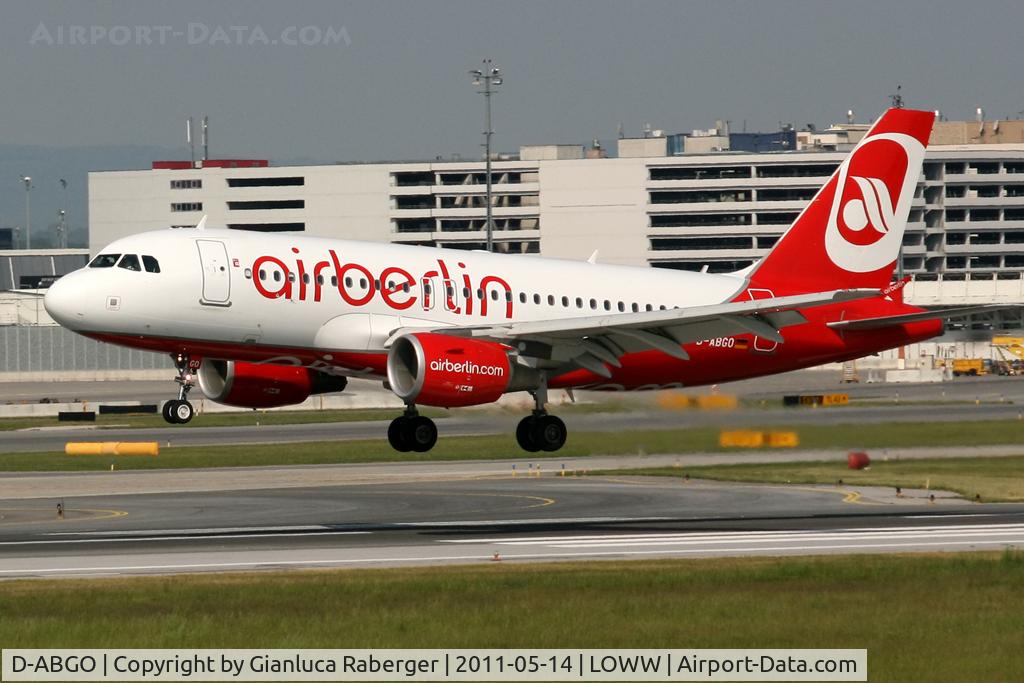 D-ABGO, 2008 Airbus A319-112 C/N 3689, Airberlin @ VIE