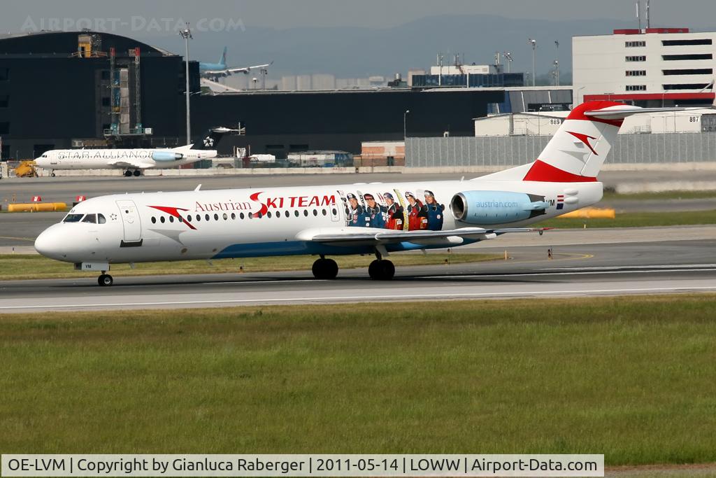 OE-LVM, 1991 Fokker F100 (F-28-0100) C/N 11361, Austrian @ VIE