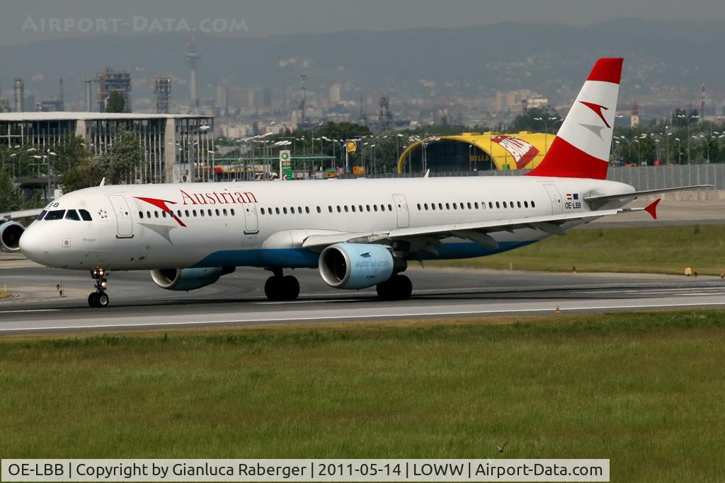OE-LBB, 1995 Airbus A321-111 C/N 570, Austrian @ VIE