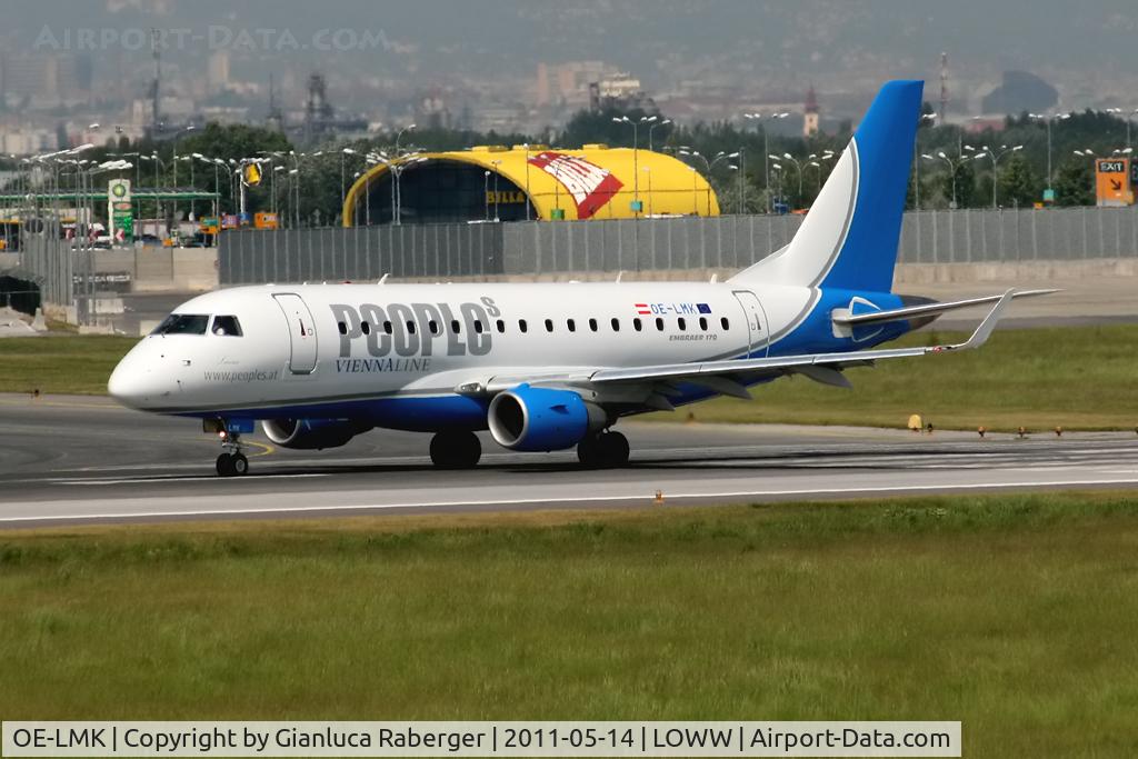 OE-LMK, 2006 Embraer 170LR (ERJ-170-100LR) C/N 17000150, Peoples Viennaline @ VIE