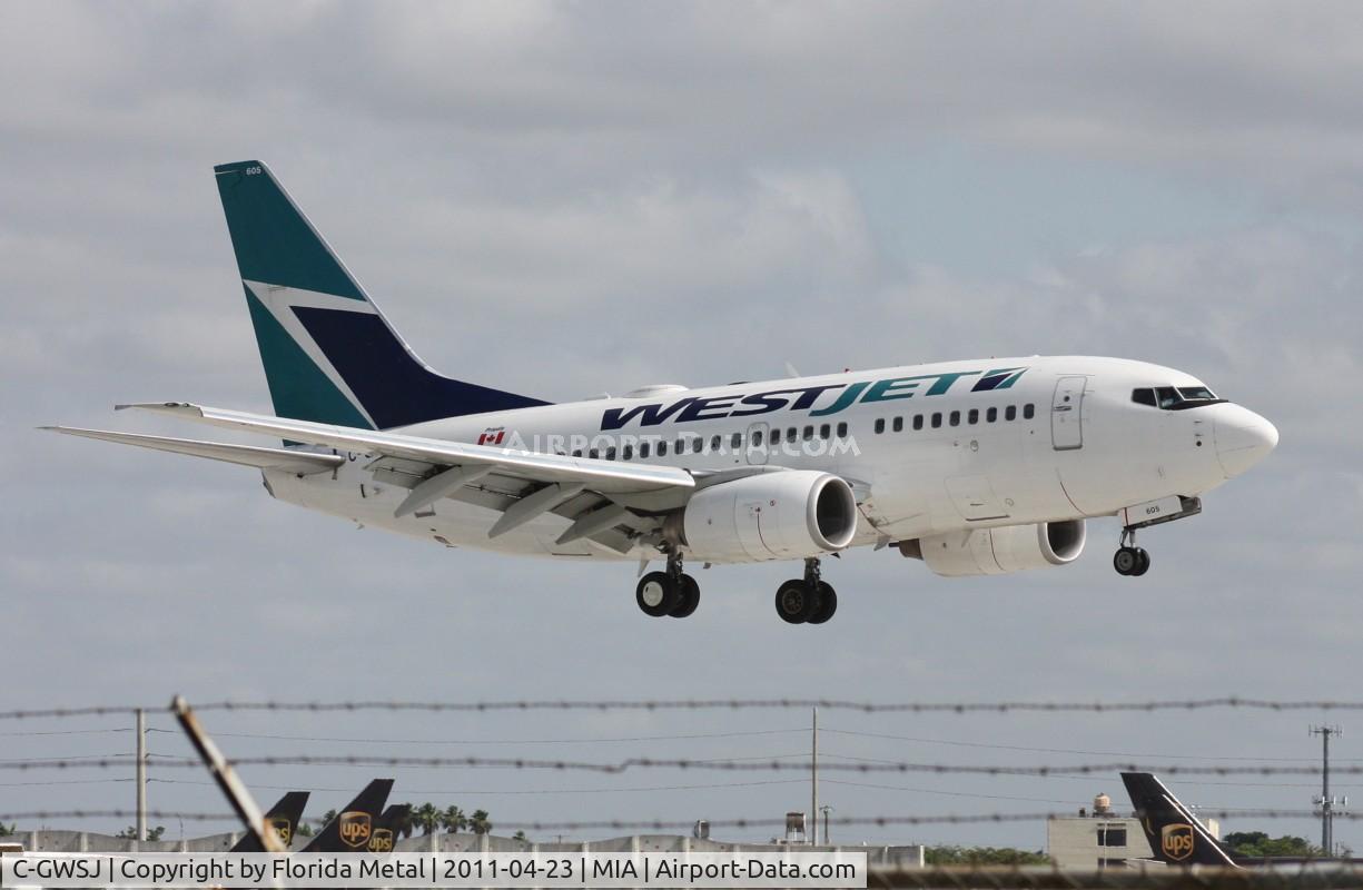 C-GWSJ, 2006 Boeing 737-6CT C/N 34621, West Jet 737-600