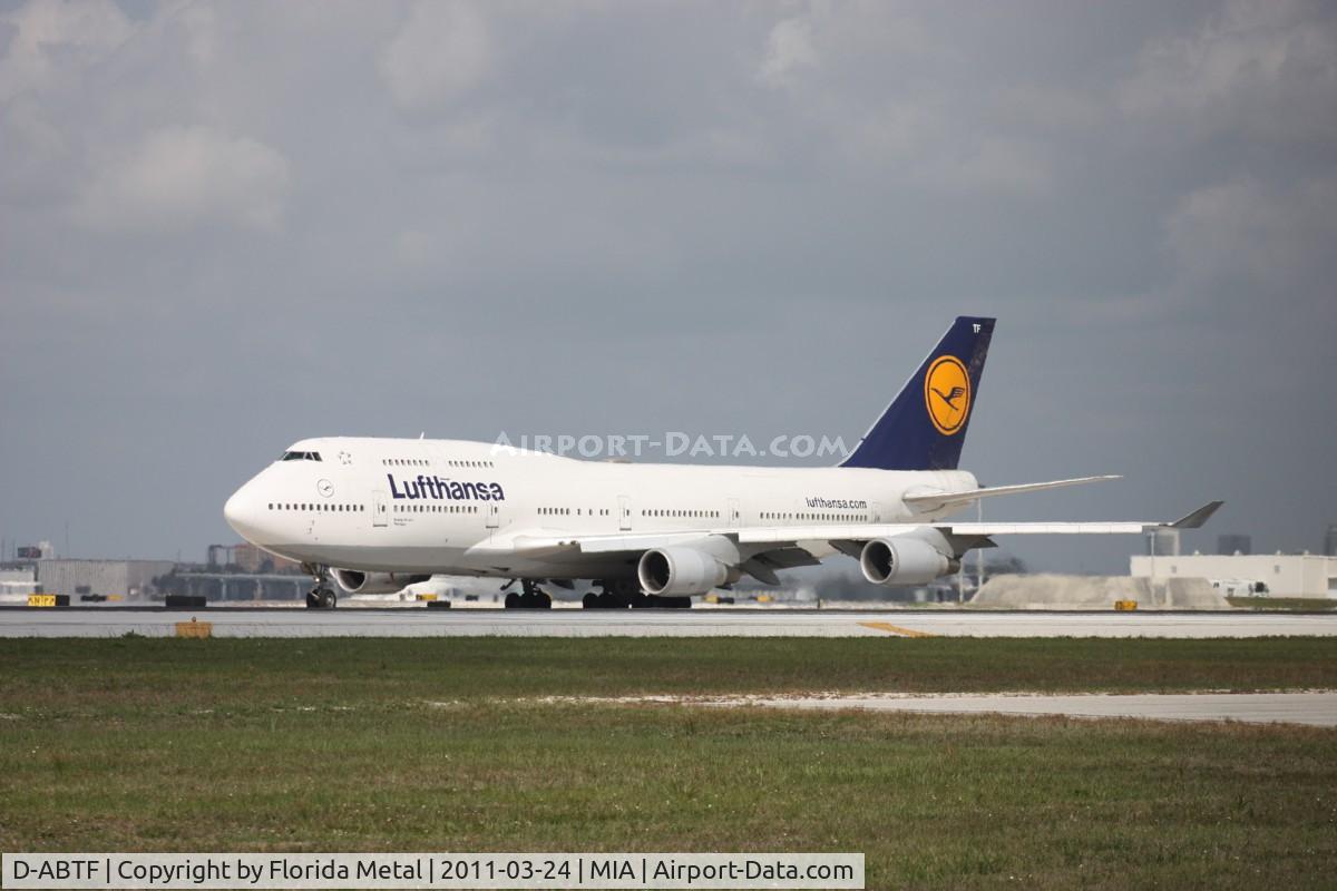D-ABTF, 1991 Boeing 747-430M C/N 24967, Lufthansa 747-400