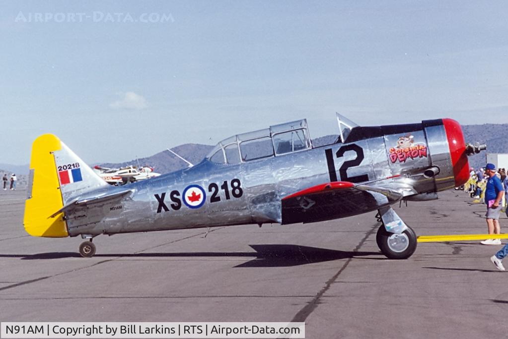 N91AM, 1951 North American Harvard 4 C/N 20218, Reno Air Races 1992.