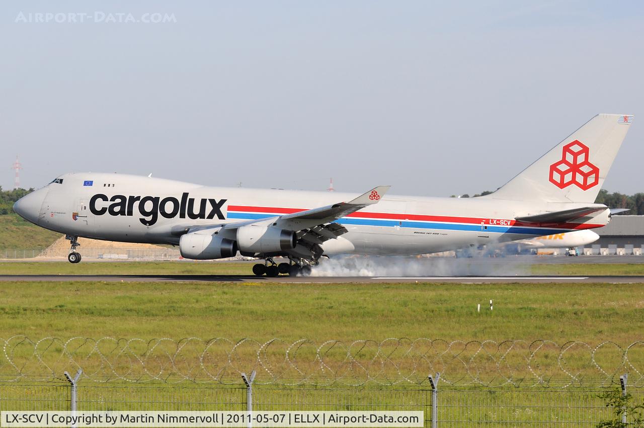 LX-SCV, 2001 Boeing 747-4R7F/SCD C/N 29733, Cargolux