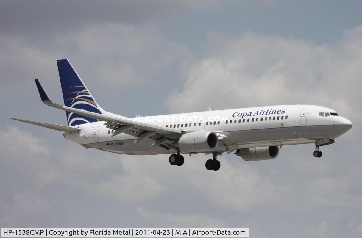 HP-1538CMP, 2009 Boeing 737-8V3 C/N 36554, Copa 737-800