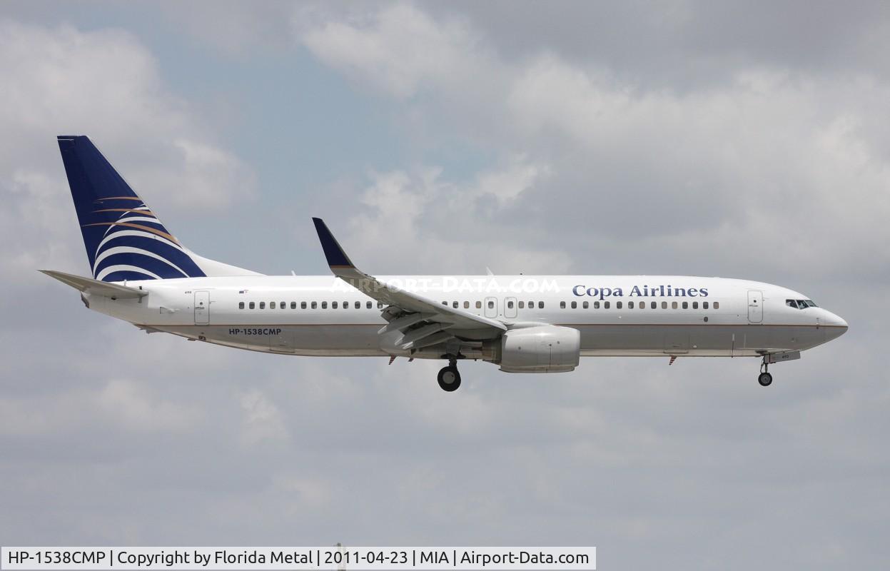 HP-1538CMP, 2009 Boeing 737-8V3 C/N 36554, Copa 737-800
