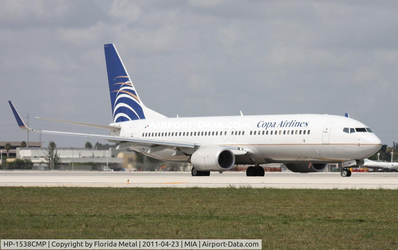 HP-1538CMP, 2009 Boeing 737-8V3 C/N 36554, Copa 737-800