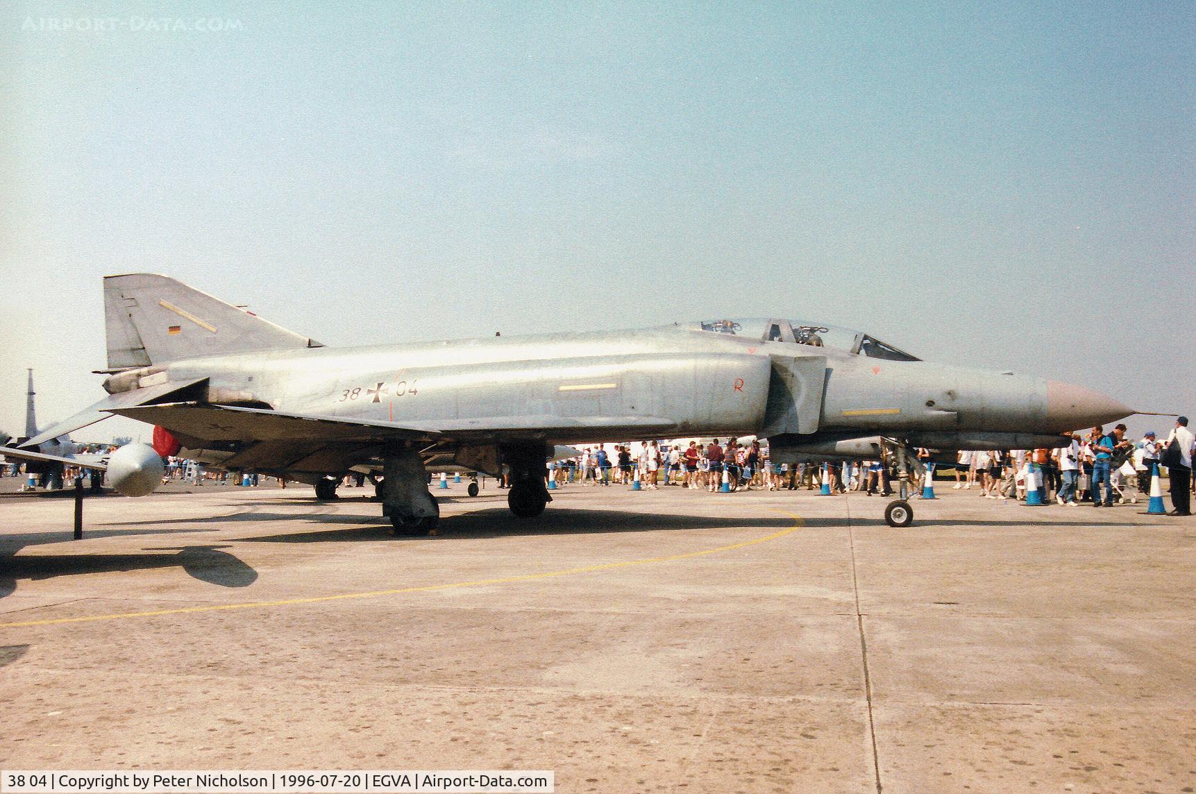 38 04, 1972 McDonnell Douglas F-4F Phantom II C/N 4617, German Air Force F-4F Phantom of JG-71 based at Wittmund on display at the 1996 Royal Intnl Air Tattoo at RAF Fairford.