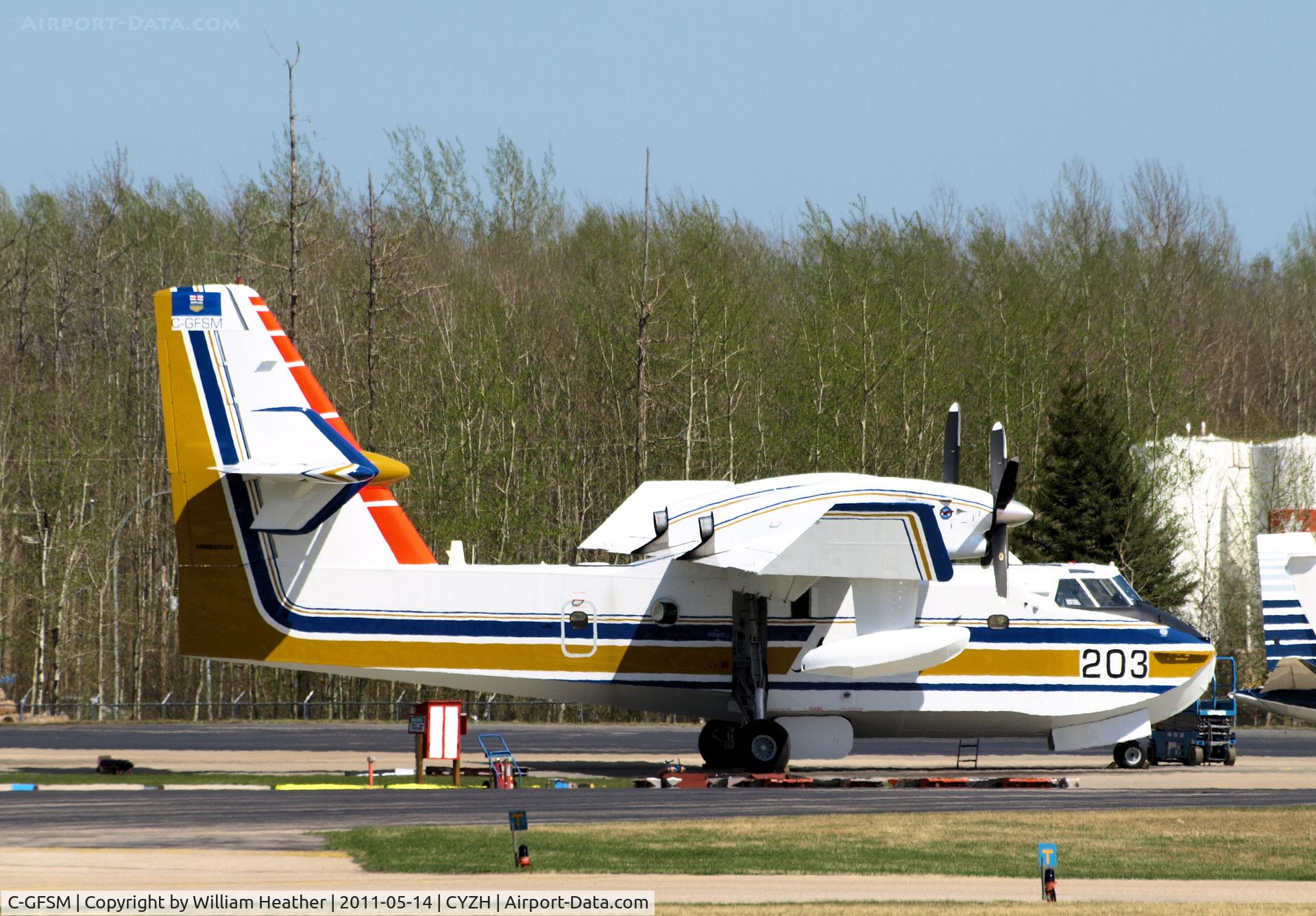 C-GFSM, 1988 Canadair CL-215-V (CL-215-1A10) C/N 1098, Slave Lake Airport, Slave Lake, Alberta Canada