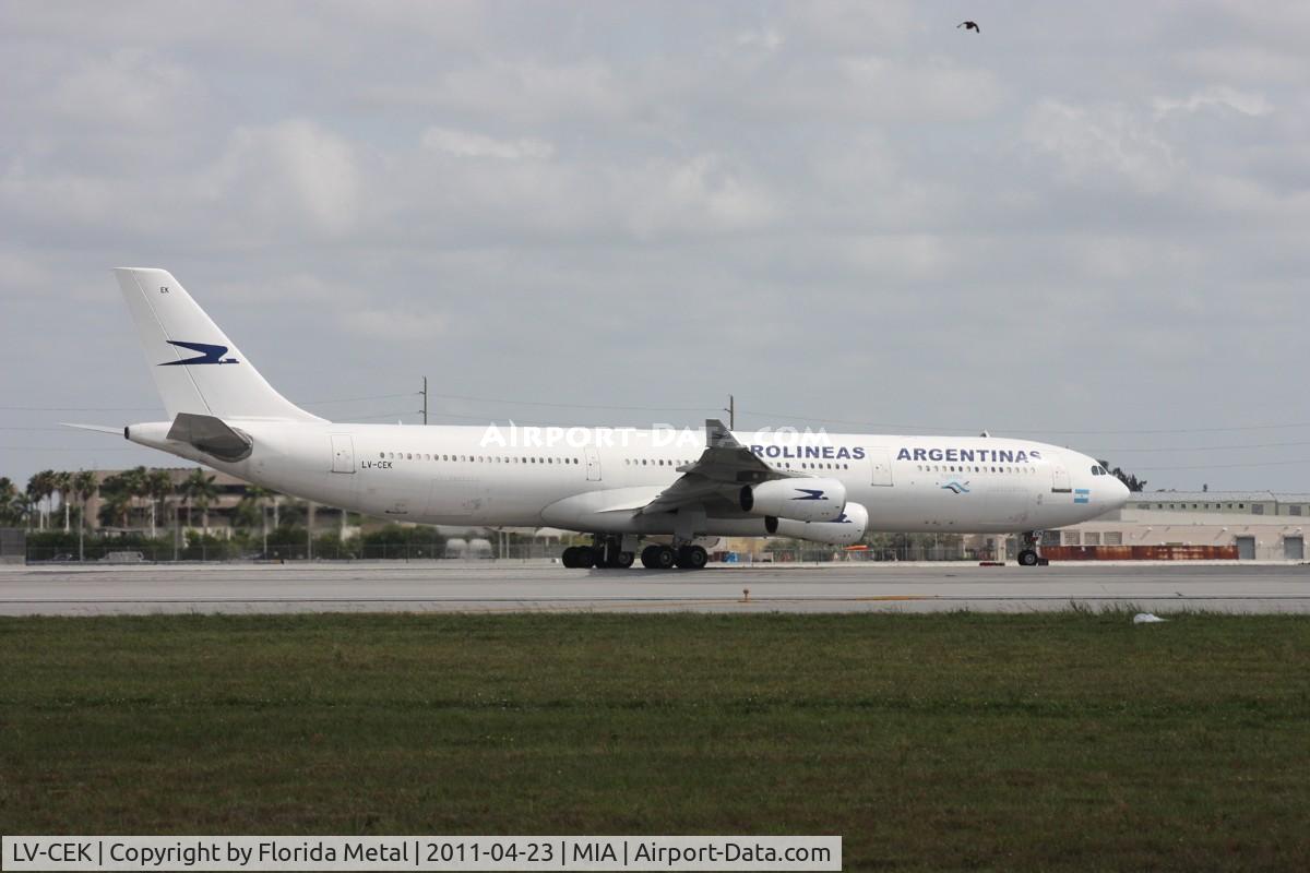 LV-CEK, 1995 Airbus A340-312 C/N 094, Aerolineas Argentinas A340-300