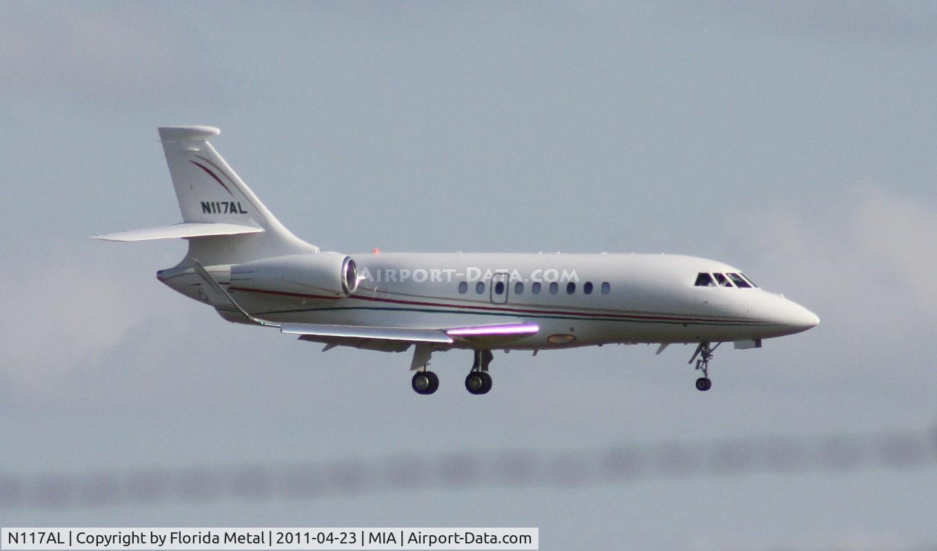 N117AL, 2007 Dassault Falcon 2000EX C/N 131, Falcon 2000EX with winglets