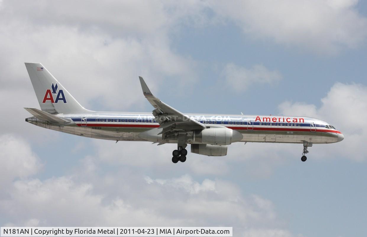 N181AN, 1999 Boeing 757-223 C/N 29591, American 757