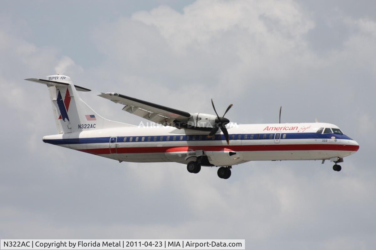 N322AC, 1992 ATR 72-212 C/N 320, Eagle ATR 72