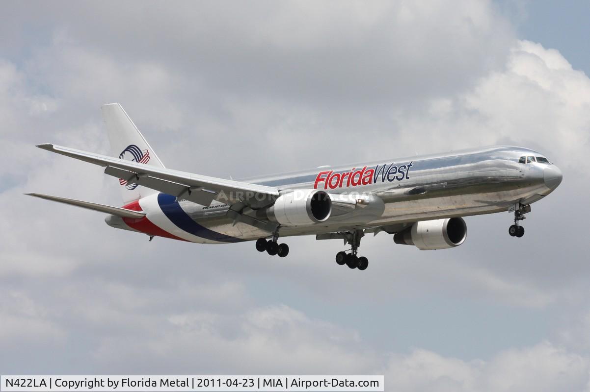 N422LA, 2007 Boeing 767-346F C/N 35818, Florida West 767-300