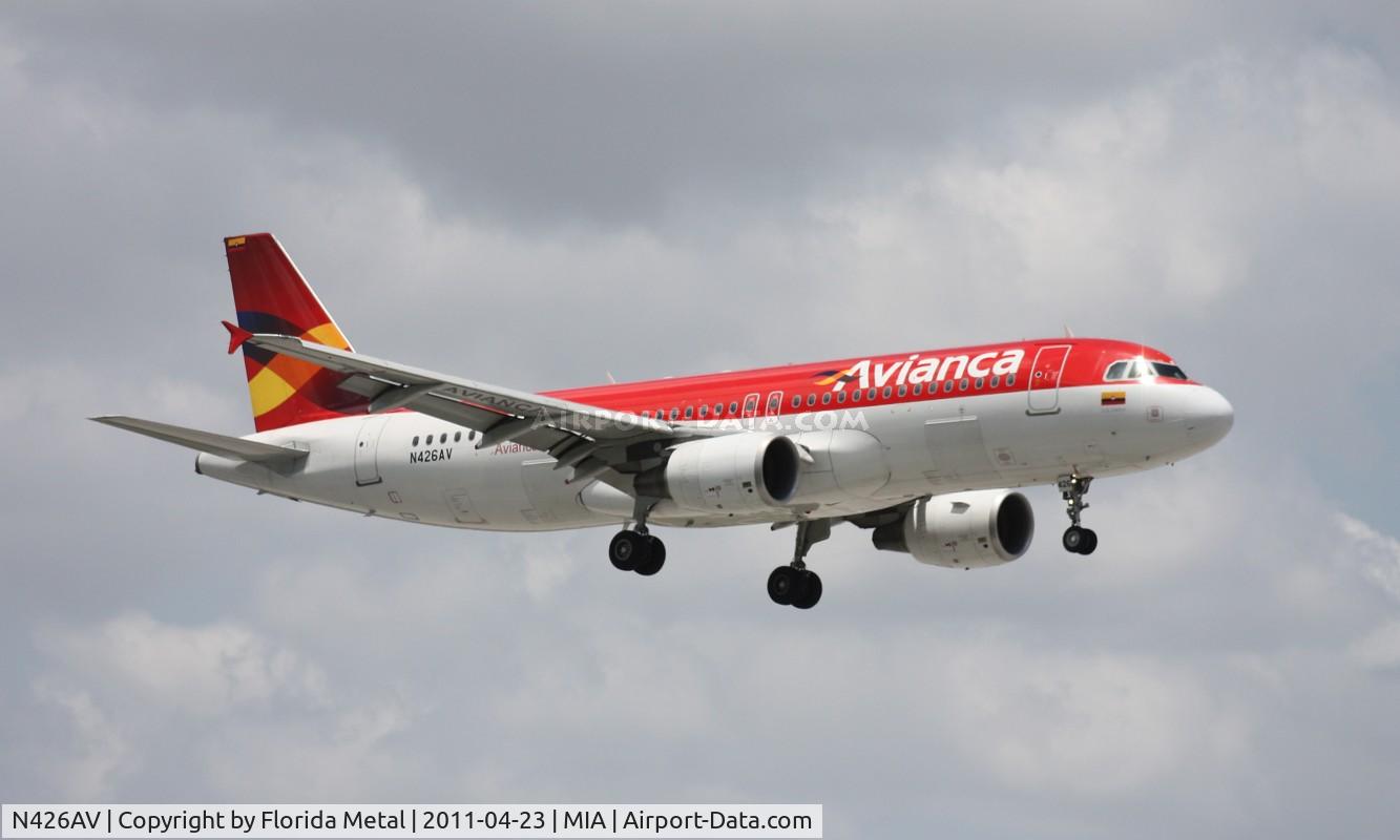 N426AV, 2009 Airbus A320-214 C/N 4026, Avianca A320