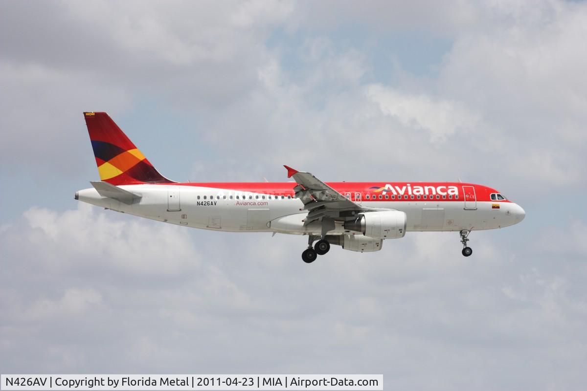 N426AV, 2009 Airbus A320-214 C/N 4026, Avianca A320