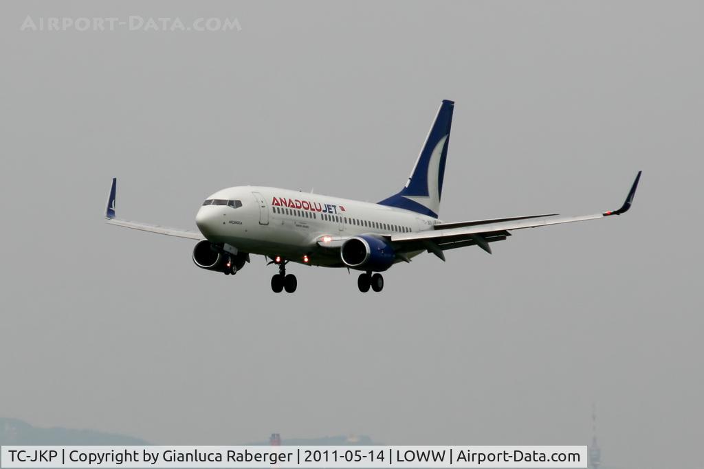 TC-JKP, 2007 Boeing 737-7GL C/N 34759, ANADOLUJET @ VIE