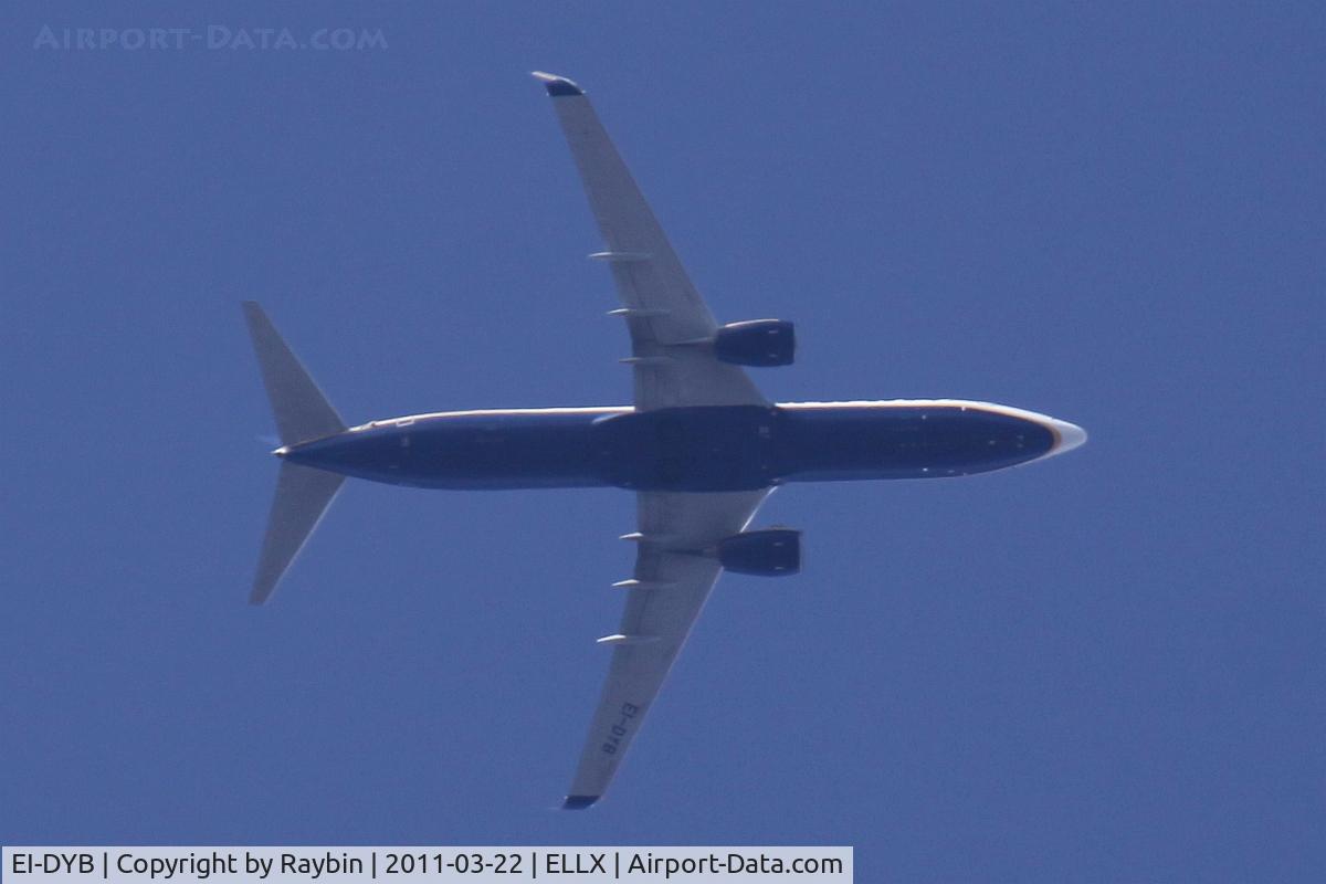 EI-DYB, 2008 Boeing 737-8AS C/N 33633, On the way to Frankfurt/Hahn
