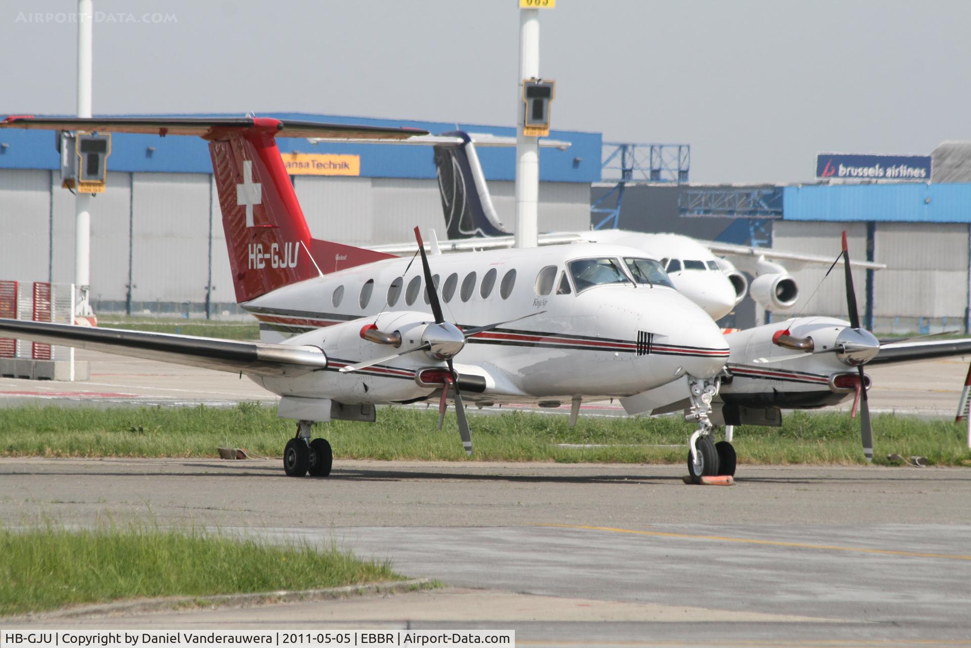 HB-GJU, Raytheon King Air 350 (B300) C/N FL-327, Parked on G.A. apron