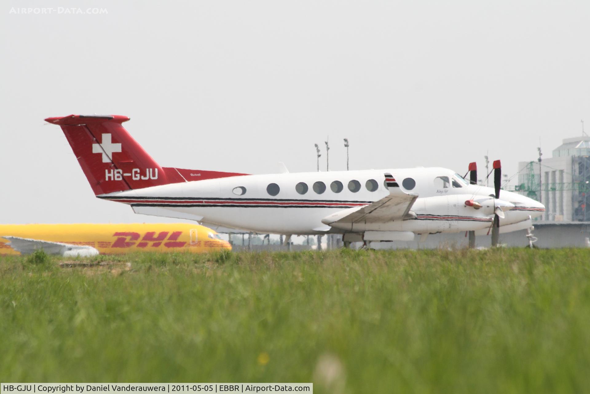 HB-GJU, Raytheon King Air 350 (B300) C/N FL-327, Parked on G.A. apron