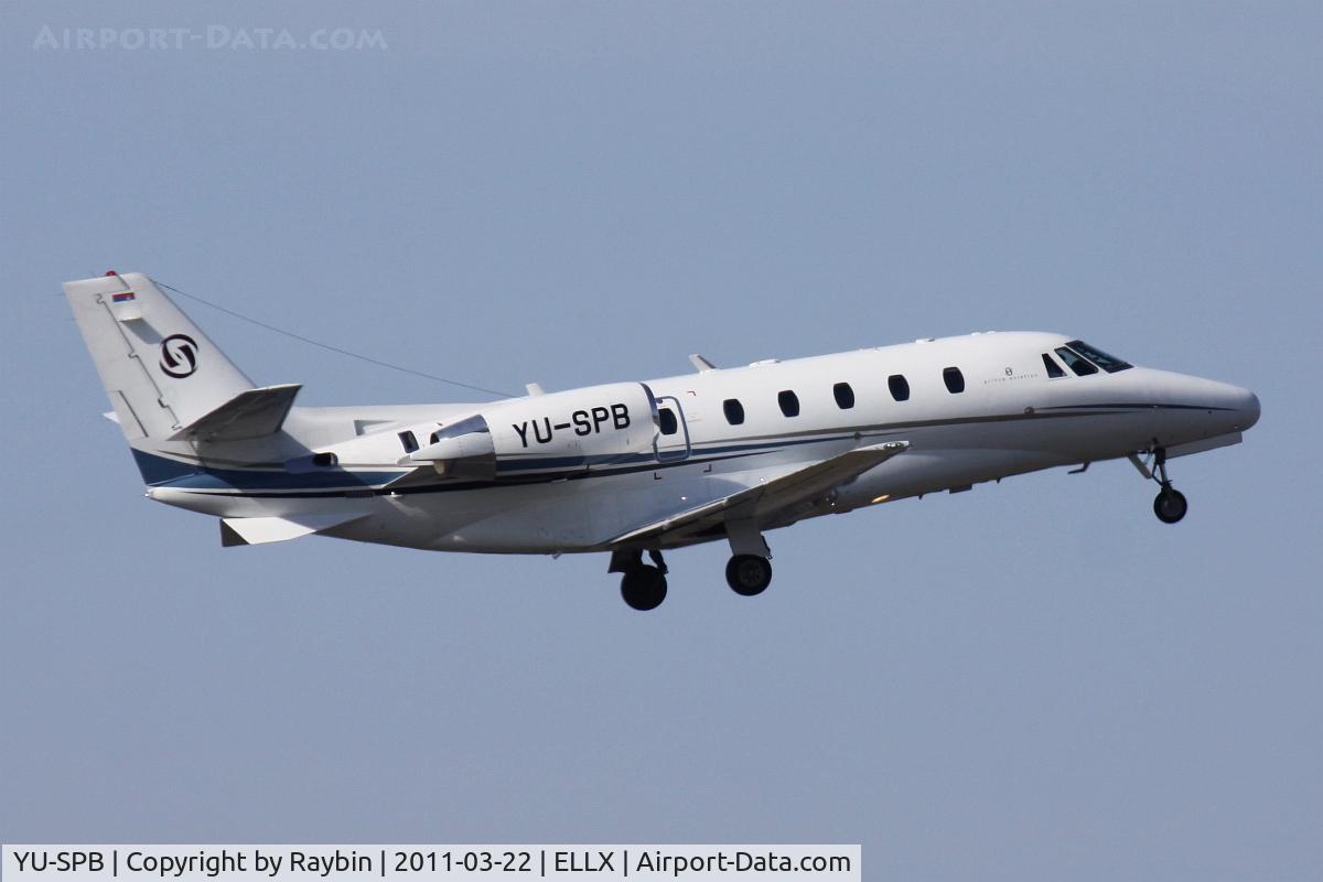 YU-SPB, 2008 Cessna 560 Citation XLS C/N 560-5807, YU-xxx regs are quite rare at LUX