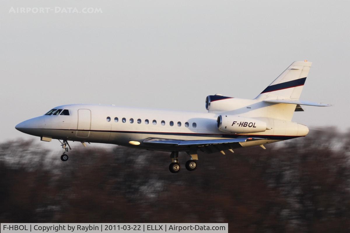 F-HBOL, 2002 Dassault Falcon 900EX C/N 107, Late evening arrival