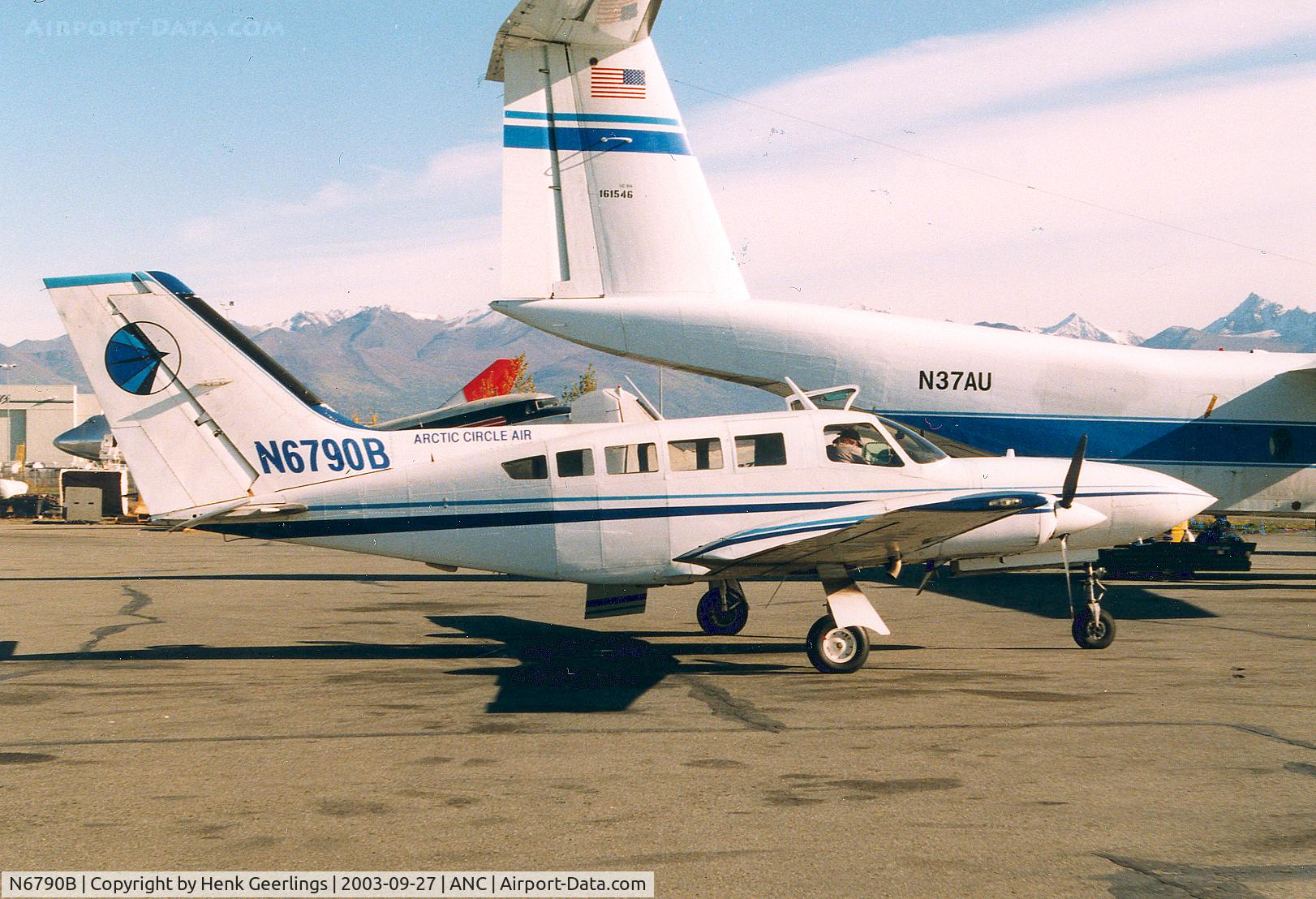 N6790B, 1981 Cessna 402C C/N 402C0442, Artic Circle Air Service - Anchorage